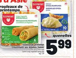 Metro ROULEAUX DE PRINTEMPS CROUSTILLANTS AUX LÉGUMES SUMM! | SUMM! CRISPY VEGETABLE SPRING ROLLS offer