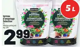 Metro TERREAU D'EMPOTAGE SELECTION | SELECTION POTTING SOIL offer