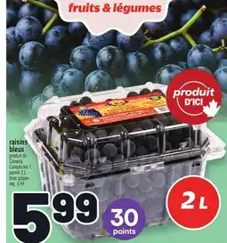 Metro RAISINS BLEUS | BLUE GRAPES offer