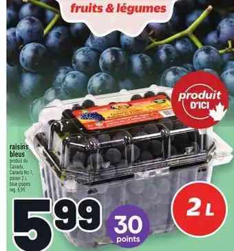 Metro RAISINS BLEUS | BLUE GRAPES offer