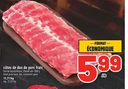 Metro CÔTES DE DOS DE PORC FRAIS | FRESH PORK BACK RIBS offer