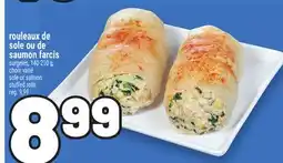 Metro ROULEAUX DE SOLE OU DE SAUMON FARCIS | SOLE OR SALMON STUFFED ROLLS offer