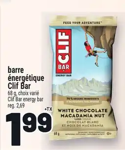 Metro BARRE ÉNERGÉTIQUE CLIF BAR | CLIF BAR ENERGY BAR offer