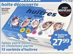 Metro BOÎTE D'HUÎTRES DÉCOUVERTE | DISCOVERY OYSTER BOX offer