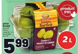 Metro POIRES BARTLETT | BARTLETT PEARS offer