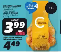 IGA COMPLIMENTS YELLOW ONIONS offer