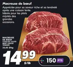 IGA STERLING SILVER BEEF CHUCK TENDER offer