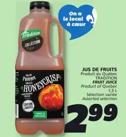 IGA TRADITION FRUIT JUICE offer