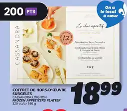 IGA CASSANDRA LOIGNON FROZEN APPETIZERS PLATTER offer