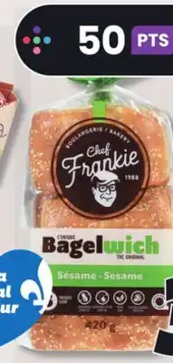 IGA CHEF FRANKIE BAGELS OR BAGELWICH offer