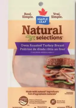 IGA MAPLE LEAF NATURAL SELECTIONS SHAVE OR SLICE DELI MEAT offer