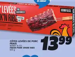 IGA BENNY & CO. FRESH PORK SPARE RIBS offer