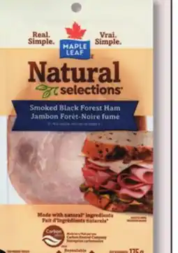 IGA MAPLE LEAF NATURAL SELECTION SHAVE OR SLICED DELI MEATS offer