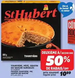 IGA ST-HUBERT FROZEN TOURTIÈRE offer
