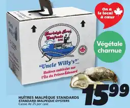 IGA STANDARD MALPEQUE OYSTERS offer