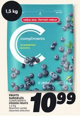 IGA COMPLIMENTS FROZEN FRUITS offer