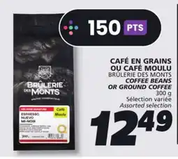 IGA BRÛLERIE DES MONTS COFFEE BEANS OR GROUND COFFEE offer