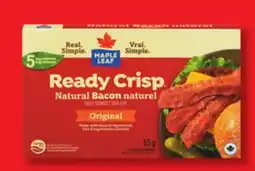 IGA MAPLE LEAF (65 ou 85 g) SMOKED HAM BACON OR PRECOOKED BACON offer