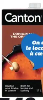 IGA CANTON BROTH FOR FONDUE offer