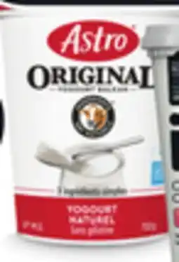 IGA ASTRO ORIGINAL YOGURT offer