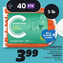 IGA COMPLIMENTS CARROTS offer