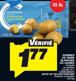 IGA COMPLIMENTS YELLOW POTATOES offer