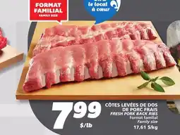 IGA FRESH PORK BACK RIBS offer