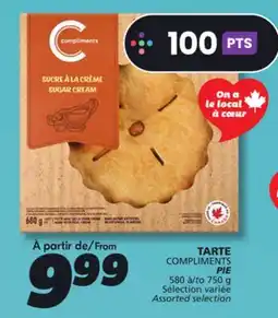 IGA COMPLIMENTS PIE offer