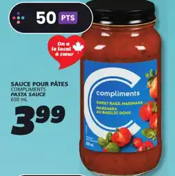 IGA COMPLIMENTS PASTA SAUCE offer