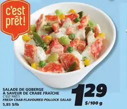 IGA C'EST PRÊT! FRESH CRAB-FLAVOURED POLLOCK SALAD offer