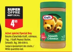 Canadian Tire Kraft Peanut Butter, Smooth offer