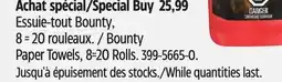 Canadian Tire Bounty Paper Towels offer