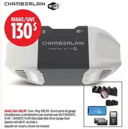 Canadian Tire Chamberlain B4505TC 3⁄4-HP Ultra Quiet Belt-Drive Garage Door Opener with Wi-Fi offer