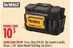 Canadian Tire Dewalt 20˝ Open-Mouth Tool Bag offer