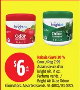 Canadian Tire Bright Air 14-oz Odour Eliminators offer