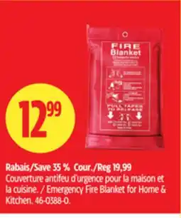 Canadian Tire Emergency Fire Blanket for Home & Kitchen offer