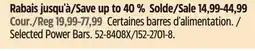 Canadian Tire Globe Selected Power Bars offer