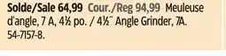 Canadian Tire MAXIMUM 41⁄2˝ Angle Grinder offer