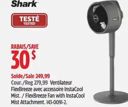 Canadian Tire Shark FlexBreeze Fan with InstaCool Mist Attachment offer