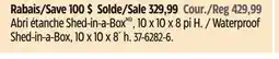 Canadian Tire Shelterlogic Waterproof Shed-in-a-Box offer