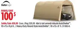 Canadian Tire Shelterlogic Heavy-Duty Round-Style AutoShelter offer
