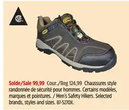 Canadian Tire Stanley Men's Safety Hikers offer