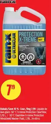Canadian Tire 50°C ClearView X-treme Protection Windshield Washer Fluid, 3.78L offer