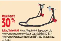 Canadian Tire MotoMaster Motorcycle Stand and Lift offer