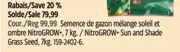 Canadian Tire Golfgreen NitroGROW+ Sun and Shade Grass Seed offer