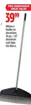 Canadian Tire Fiskars 24˝ Aluminum Leaf Rake offer