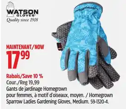 Canadian Tire Watson Gloves Homegrown Sparrow Ladies Gardening Gloves offer