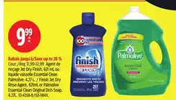 Canadian Tire Finish Jet Dry Rinse Agent, 621mL or Palmolive Essential Clean Original Dish Soap offer