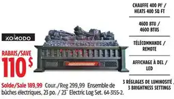 Canadian Tire Komodo 23˝ Electric Log Set offer