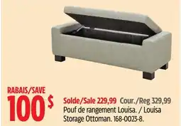 Canadian Tire Canvas Louisa Storage Ottoman offer